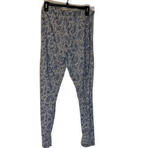 Lucky Brand Blue/Dk Blue Paisley Print Cozycore Casaul Loungwear Sleep Pants XL